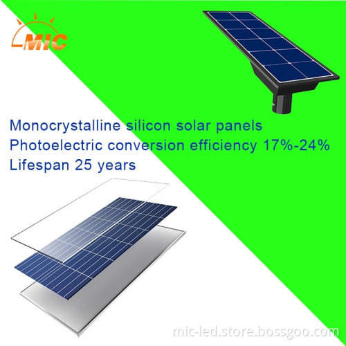 High Efficiency 30W-80W Solar Street Lights - 180lm/W Bright Waterproof Outdoor Lighting